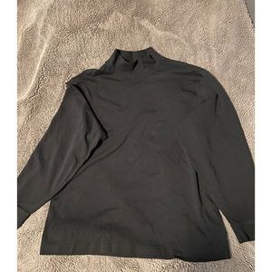 L.L Bean black long sleeve mock turtleneck